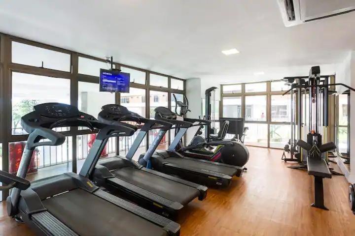 Estudio Aconchegante Frontal Praia Barra - 2 Suites 里约热内卢 外观 照片
